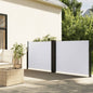 vidaXL Auvent latéral rétractable blanc 120x600 cm
