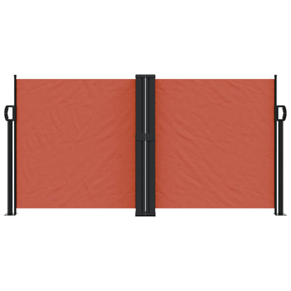 vidaXL Auvent latéral rétractable terre cuite 120x600 cm