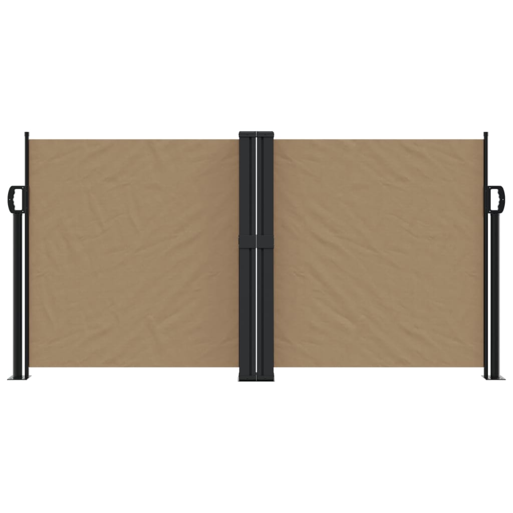 vidaXL Auvent latéral rétractable taupe 120x600 cm