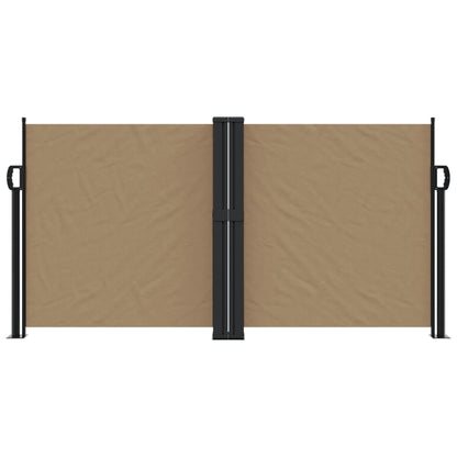 vidaXL Auvent latéral rétractable taupe 120x600 cm