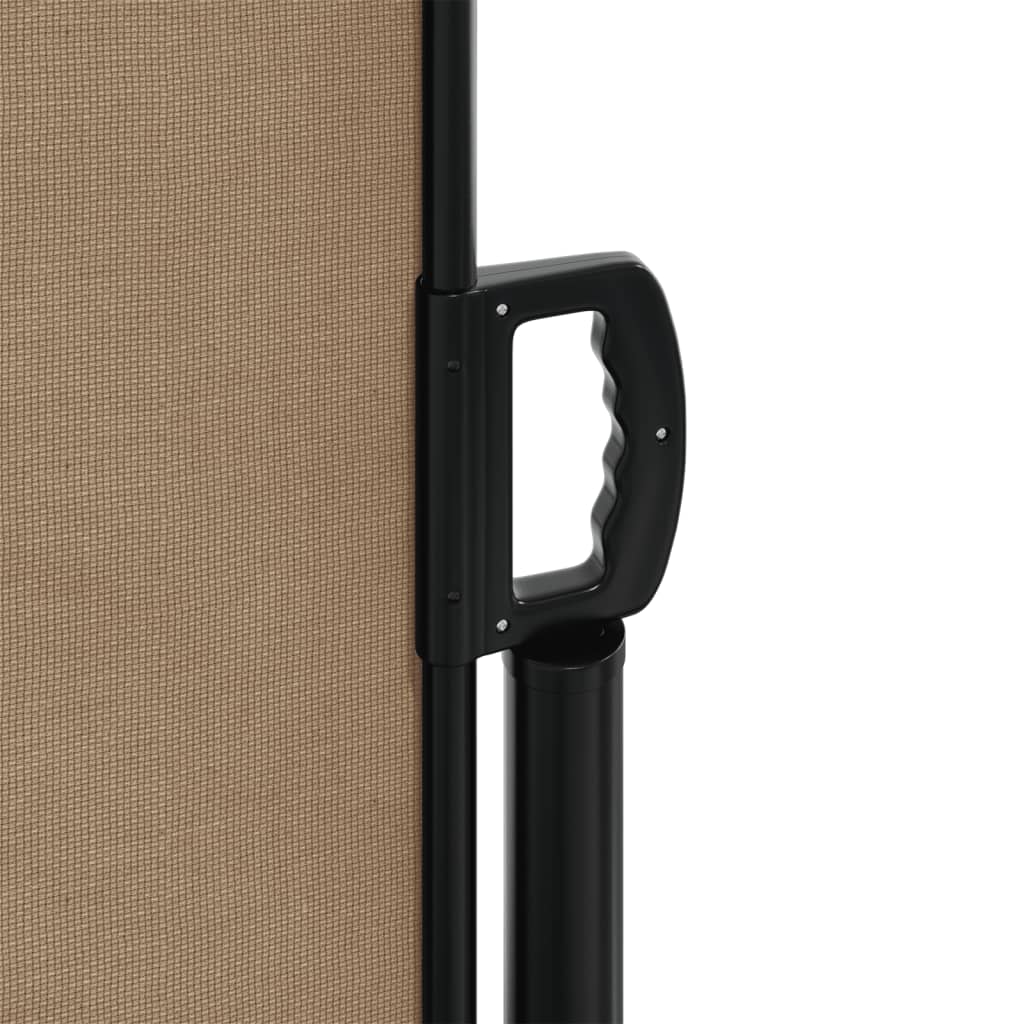 vidaXL Auvent latéral rétractable taupe 120x600 cm