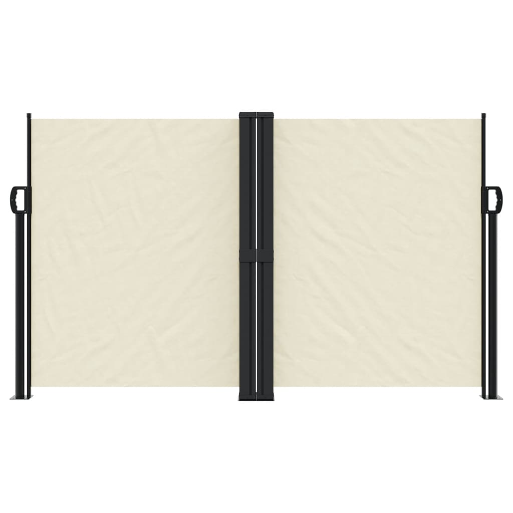 vidaXL Auvent latéral rétractable crème 140x600 cm