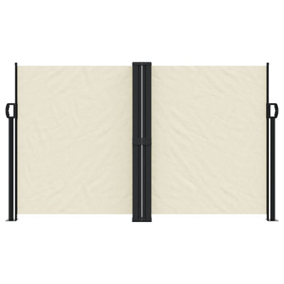 vidaXL Auvent latéral rétractable crème 140x600 cm