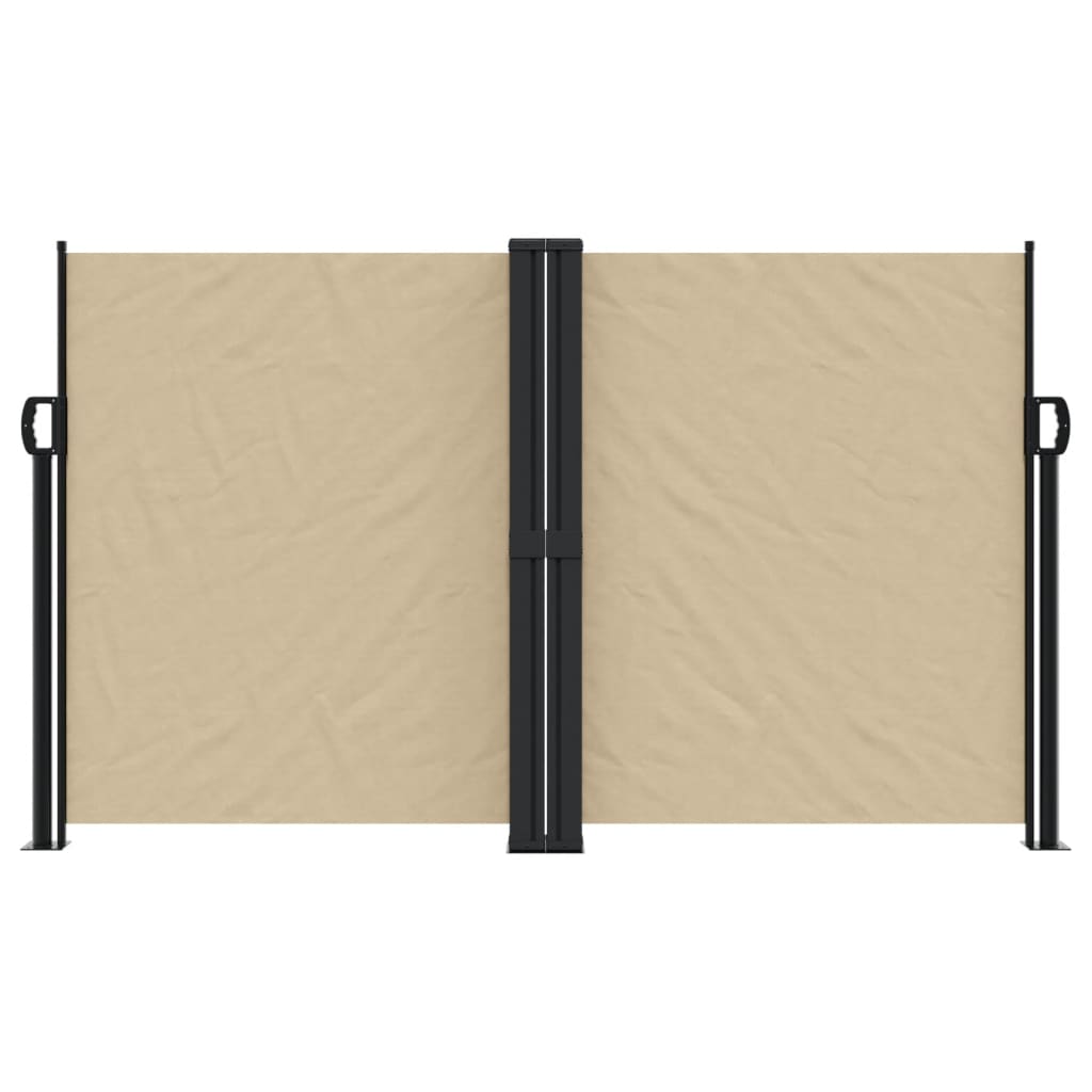 vidaXL Auvent latéral rétractable beige 140x600 cm