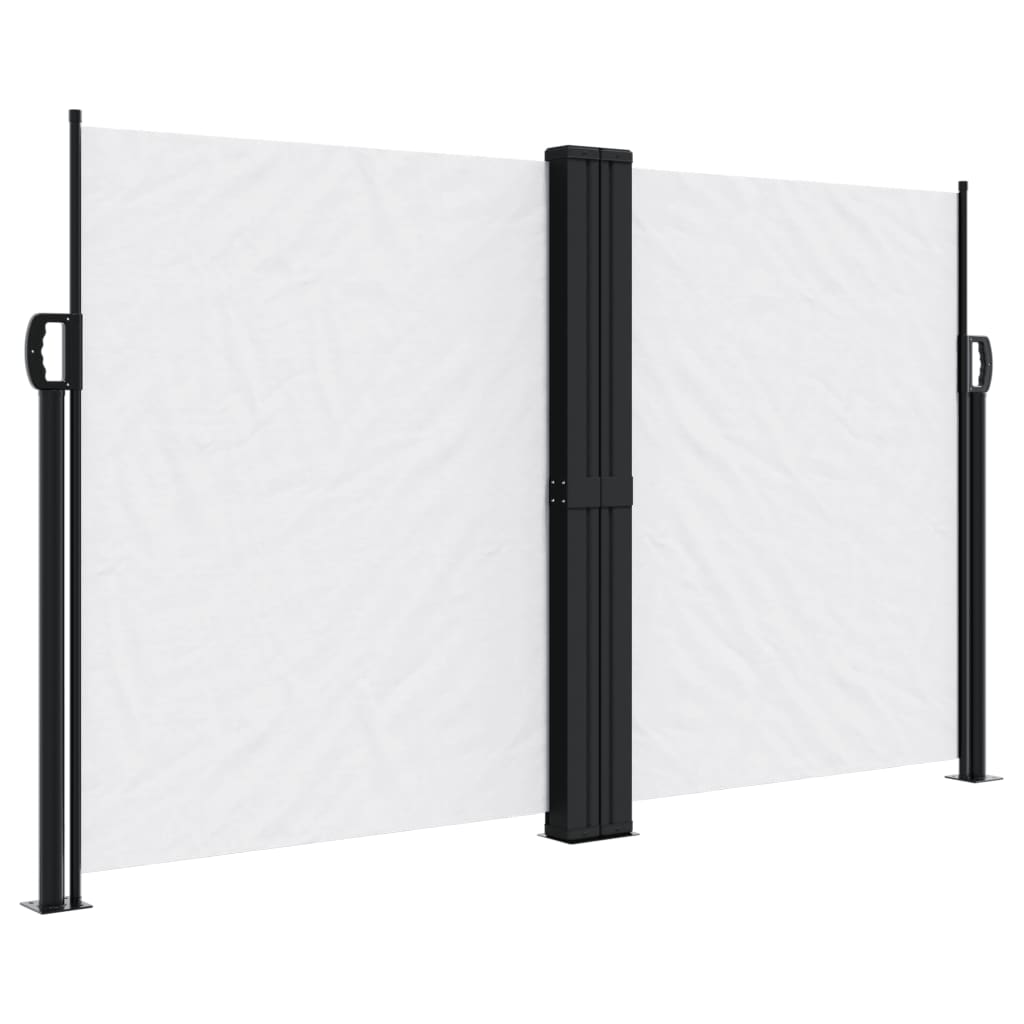 vidaXL Auvent latéral rétractable blanc 140x600 cm