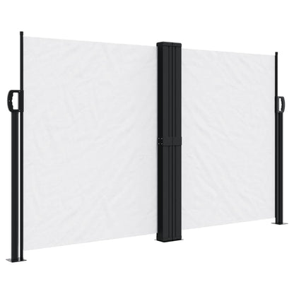 vidaXL Auvent latéral rétractable blanc 140x600 cm