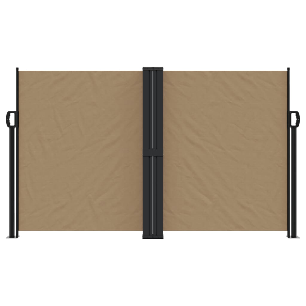 vidaXL Auvent latéral rétractable taupe 140x600 cm