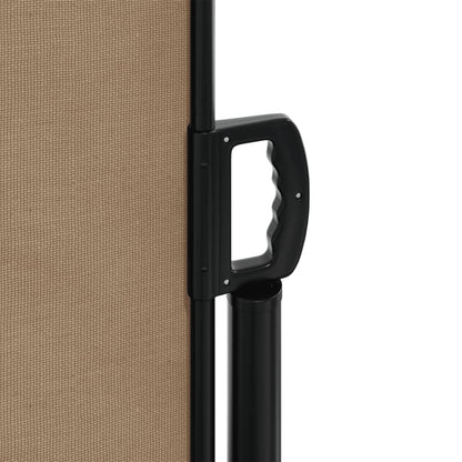 vidaXL Auvent latéral rétractable taupe 140x600 cm