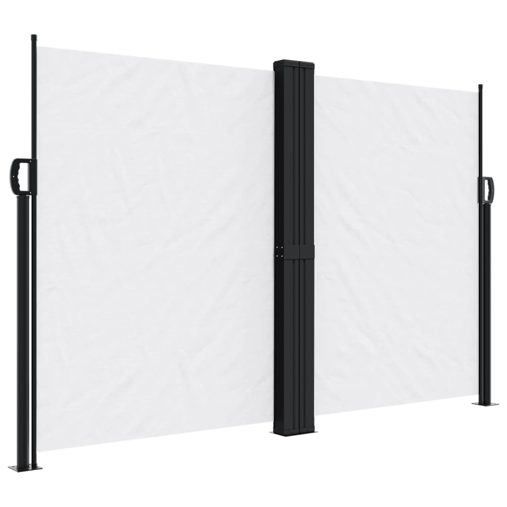 vidaXL Auvent latéral rétractable blanc 160x600 cm