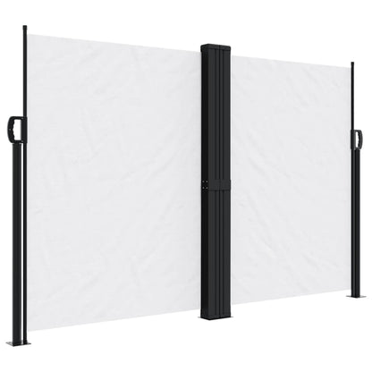 vidaXL Auvent latéral rétractable blanc 160x600 cm