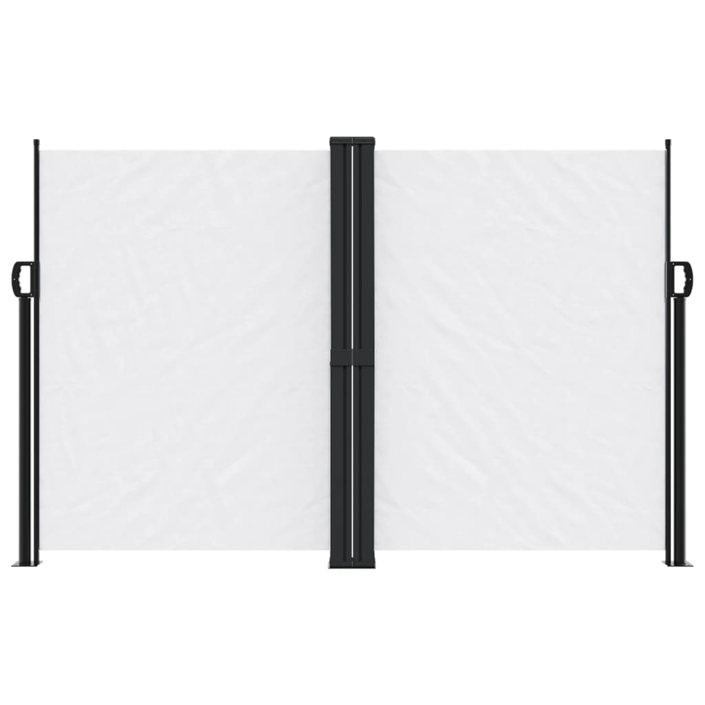 vidaXL Auvent latéral rétractable blanc 160x600 cm