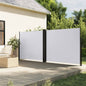 vidaXL Auvent latéral rétractable blanc 160x600 cm