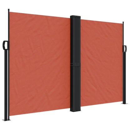 vidaXL Auvent latéral rétractable terre cuite 160x600 cm