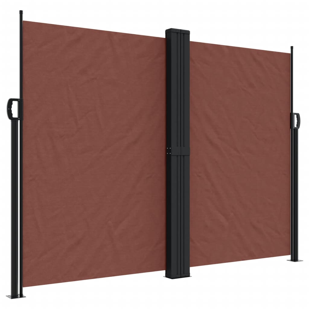 vidaXL Auvent latéral rétractable marron 180x600 cm