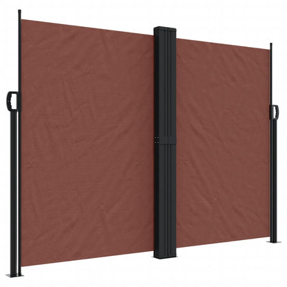 vidaXL Auvent latéral rétractable marron 180x600 cm