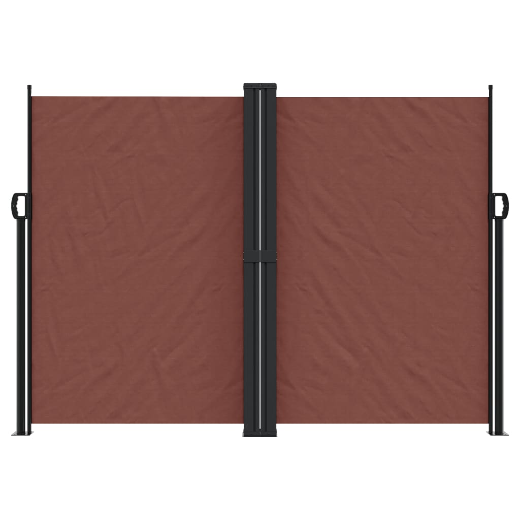 vidaXL Auvent latéral rétractable marron 180x600 cm