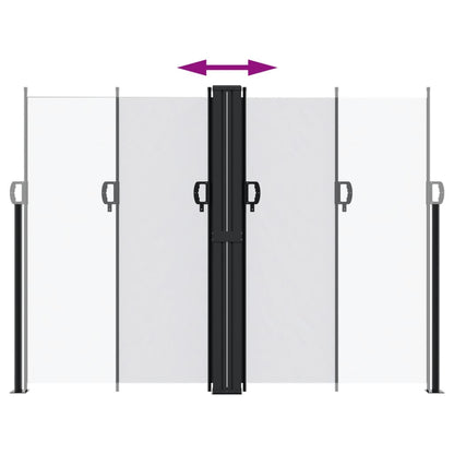 vidaXL Auvent latéral rétractable blanc 180x600 cm
