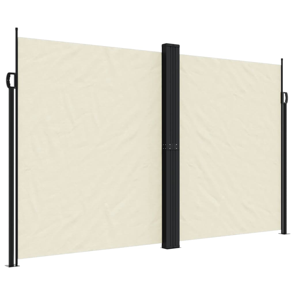 vidaXL Auvent latéral rétractable crème 200x600 cm