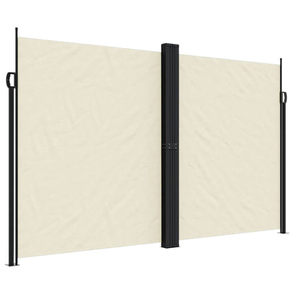 vidaXL Auvent latéral rétractable crème 200x600 cm
