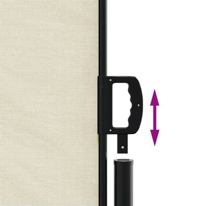 vidaXL Auvent latéral rétractable crème 200x600 cm