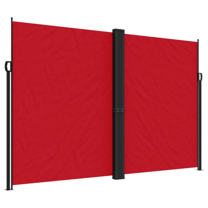 vidaXL Auvent latéral rétractable rouge 220x600 cm