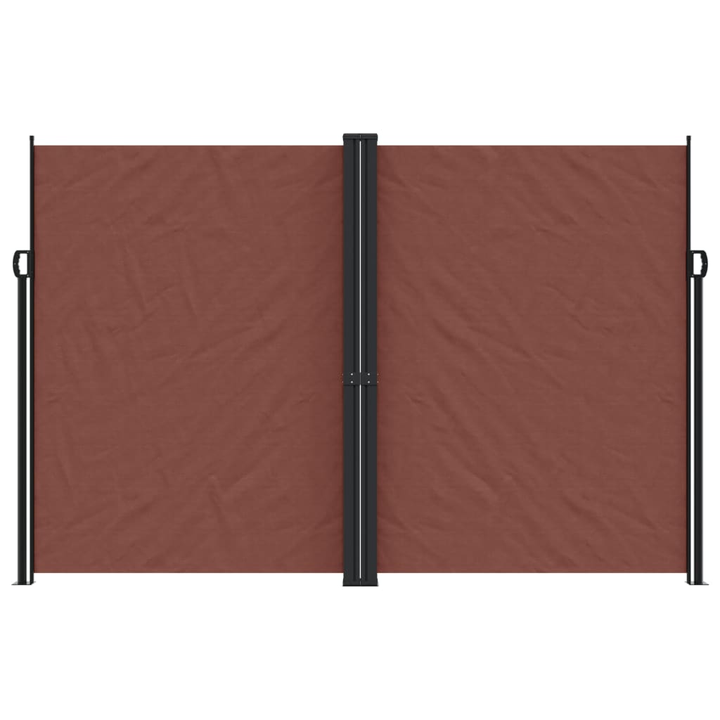 vidaXL Auvent latéral rétractable marron 220x600 cm
