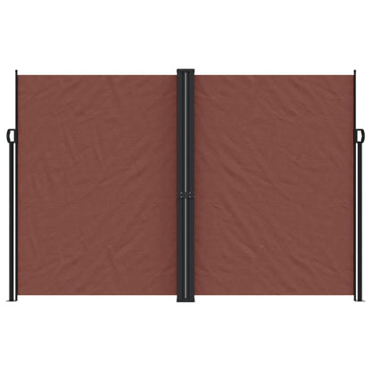 vidaXL Auvent latéral rétractable marron 220x600 cm