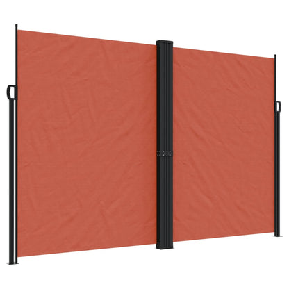 vidaXL Auvent latéral rétractable terre cuite 220x600 cm