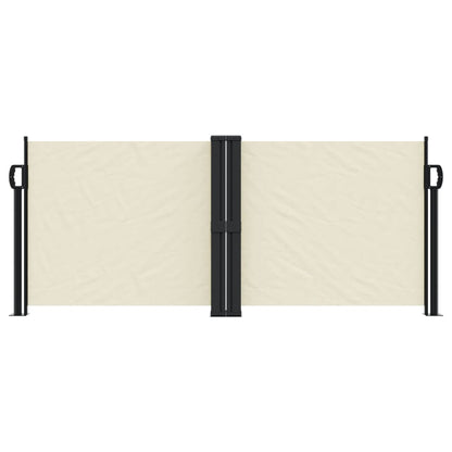 vidaXL Auvent latéral rétractable crème 100x1000 cm