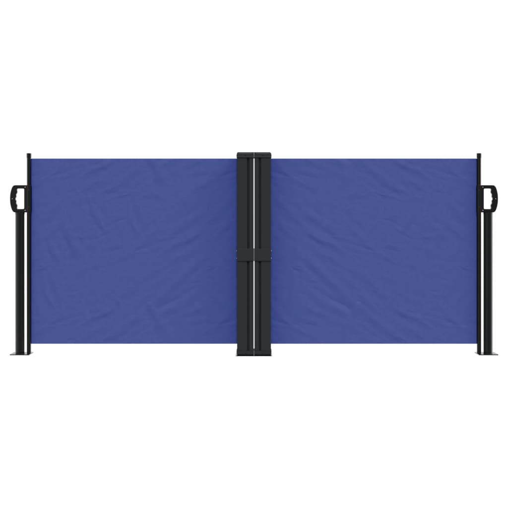 vidaXL Auvent latéral rétractable bleu 100x1000 cm