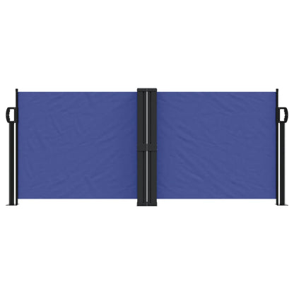 vidaXL Auvent latéral rétractable bleu 100x1000 cm