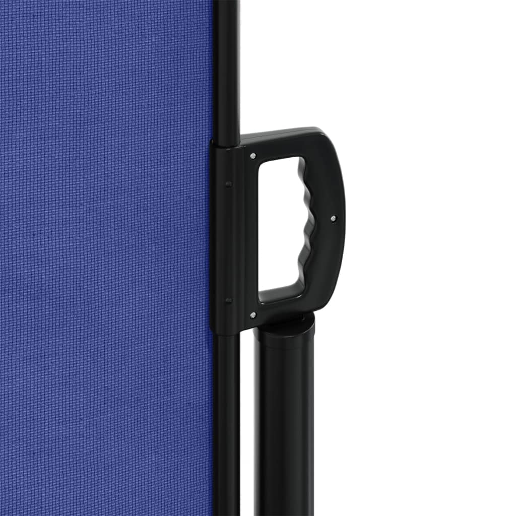 vidaXL Auvent latéral rétractable bleu 100x1000 cm