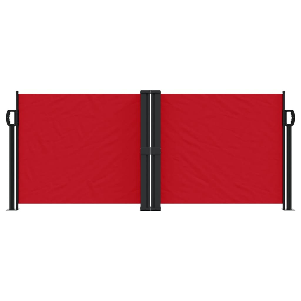 vidaXL Auvent latéral rétractable rouge 100x1000 cm