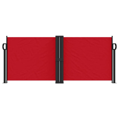 vidaXL Auvent latéral rétractable rouge 100x1000 cm
