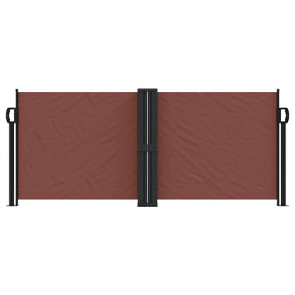 vidaXL Auvent latéral rétractable marron 100x1000 cm