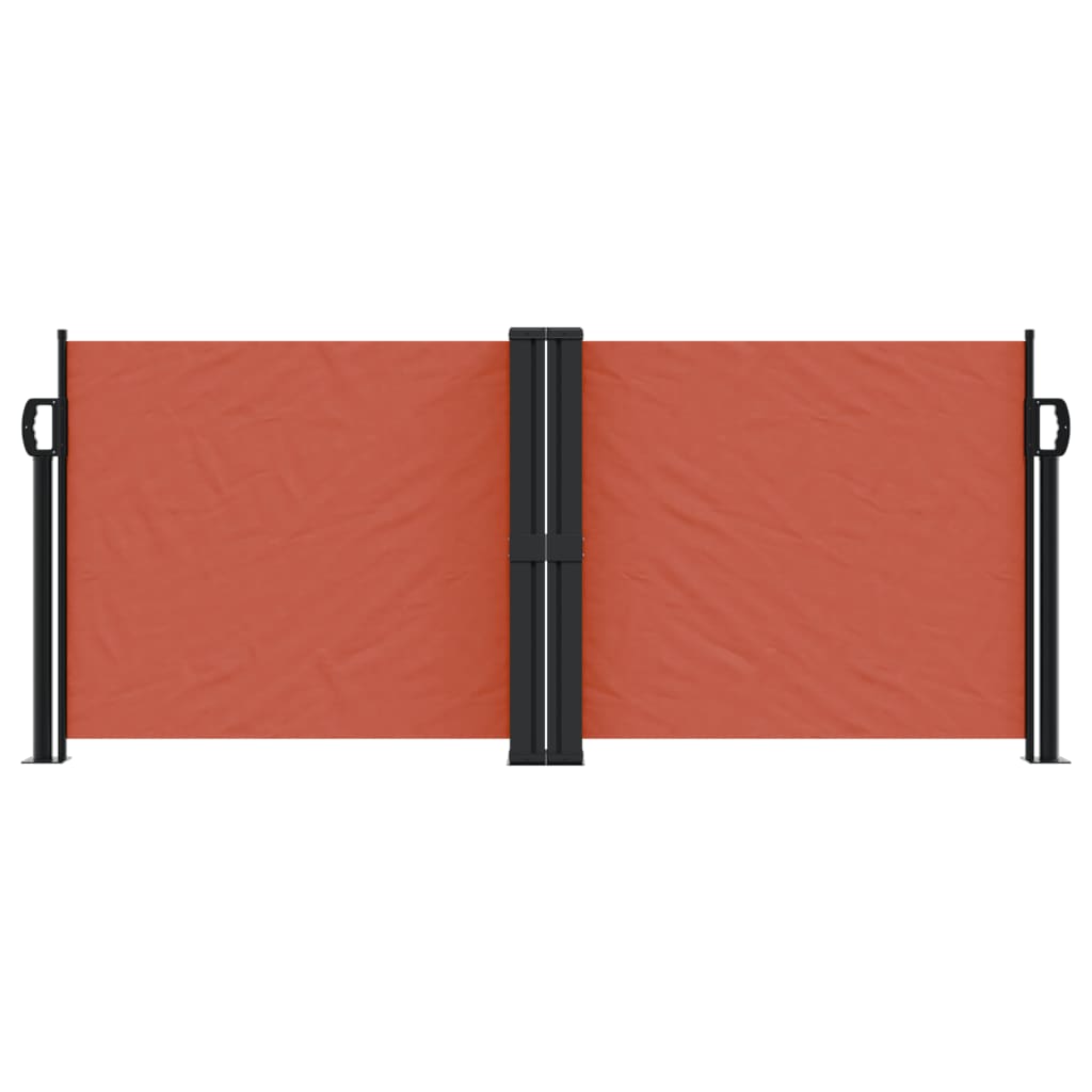 vidaXL Auvent latéral rétractable terre cuite 100x1000 cm
