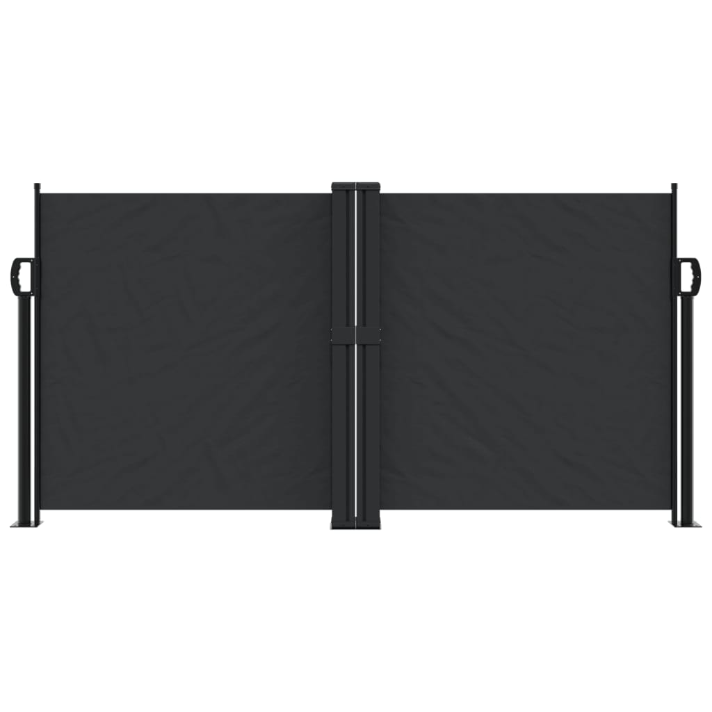 vidaXL Auvent latéral rétractable noir 120x1000 cm