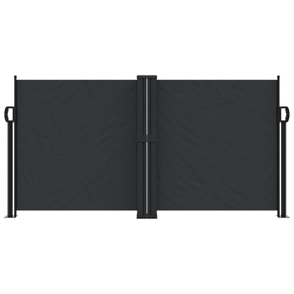 vidaXL Auvent latéral rétractable noir 120x1000 cm