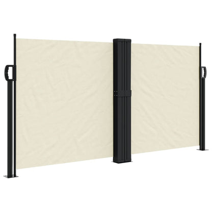 vidaXL Auvent latéral rétractable crème 120x1000 cm