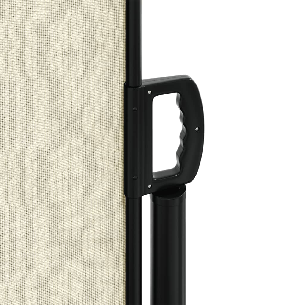 vidaXL Auvent latéral rétractable crème 120x1000 cm