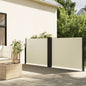 vidaXL Auvent latéral rétractable crème 120x1000 cm