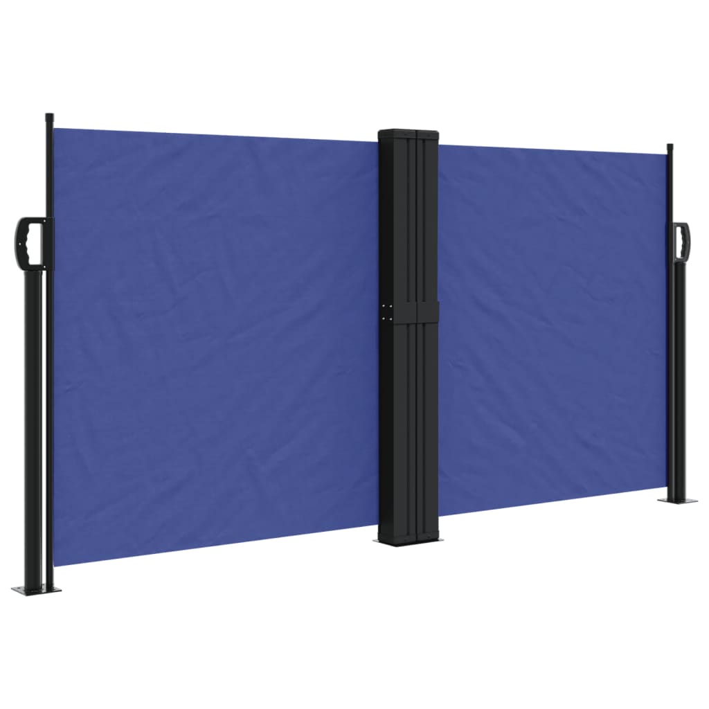 vidaXL Auvent latéral rétractable bleu 120x1000 cm