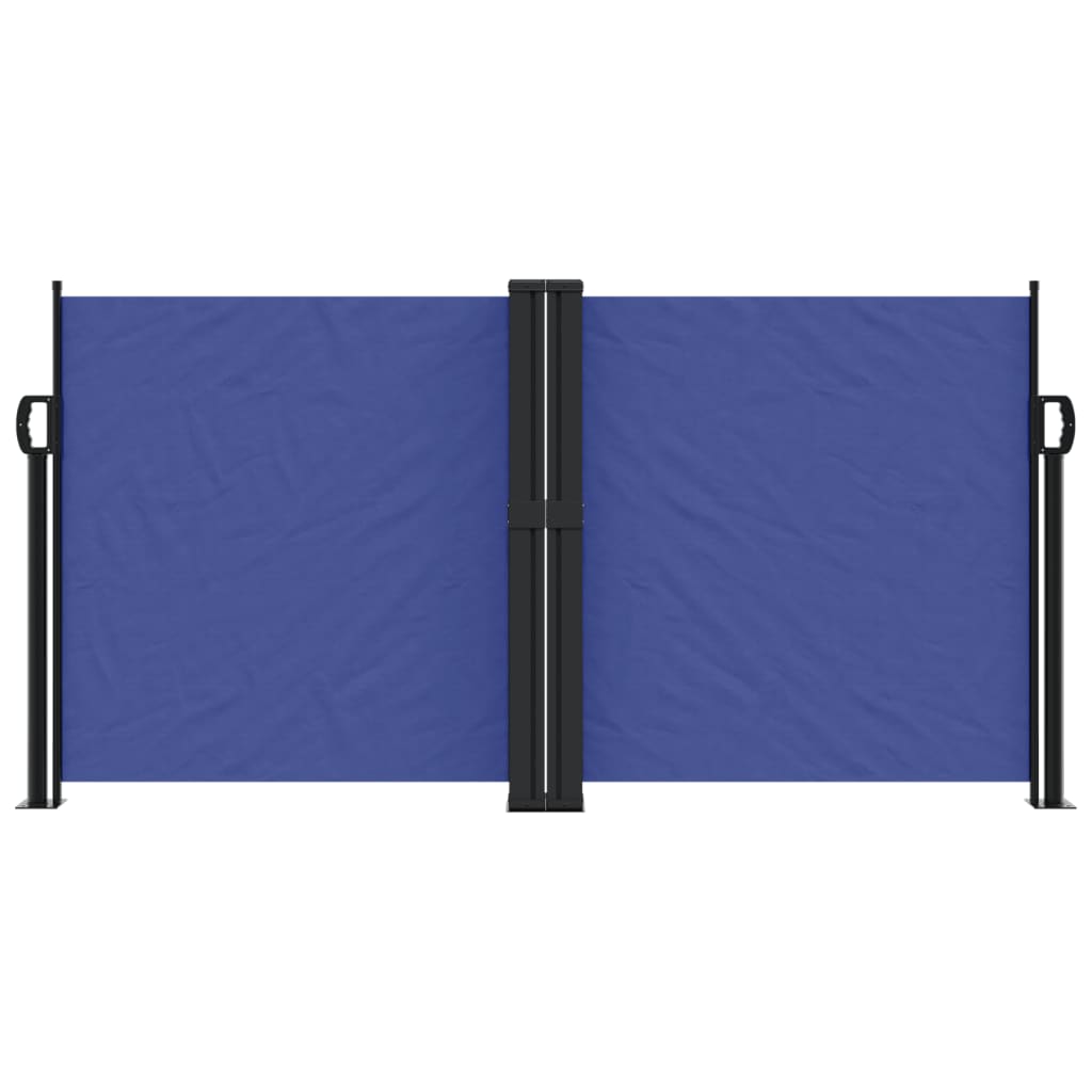 vidaXL Auvent latéral rétractable bleu 120x1000 cm