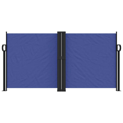 vidaXL Auvent latéral rétractable bleu 120x1000 cm