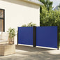 vidaXL Auvent latéral rétractable bleu 120x1000 cm