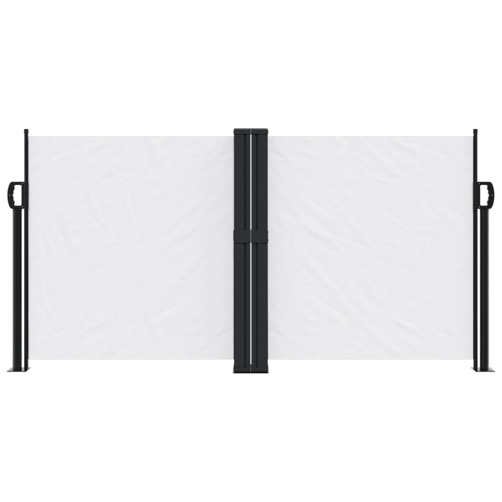 vidaXL Auvent latéral rétractable blanc 120x1000 cm