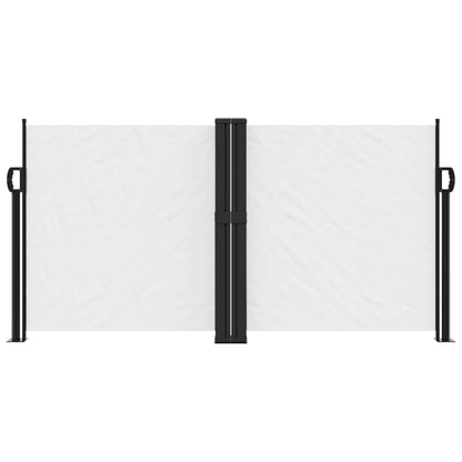 vidaXL Auvent latéral rétractable blanc 120x1000 cm
