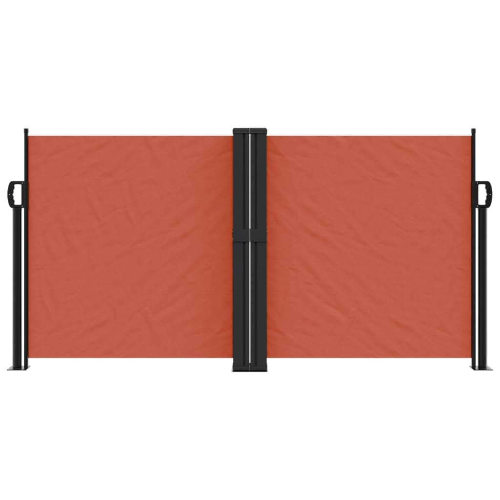 vidaXL Auvent latéral rétractable terre cuite 120x1000 cm