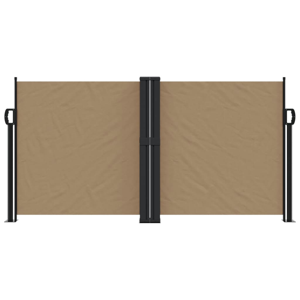 vidaXL Auvent latéral rétractable taupe 120x1000 cm