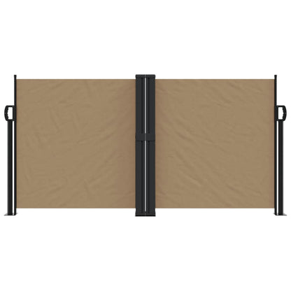 vidaXL Auvent latéral rétractable taupe 120x1000 cm